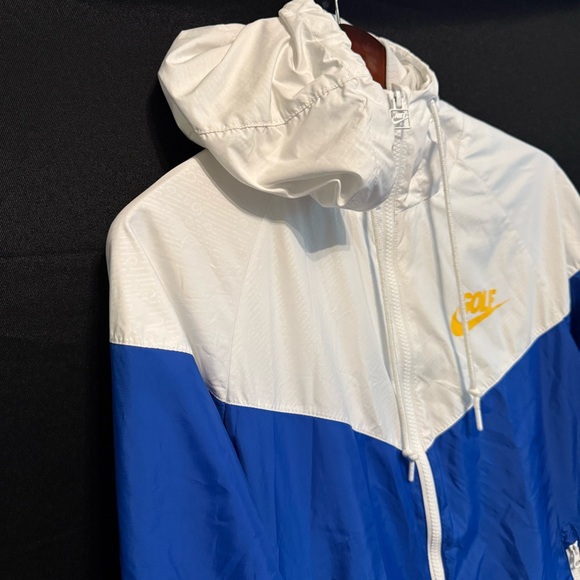 nike golf club windbreaker the open blue white hooded with pockets size small - Picture 3 of 15